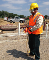 Worker in Safety Gear